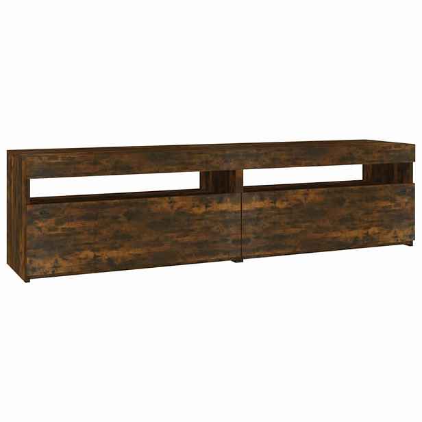 vidaXL TV skříňky s LED osvětlením 2 ks kouřový dub 75 x 35 x 40 cm