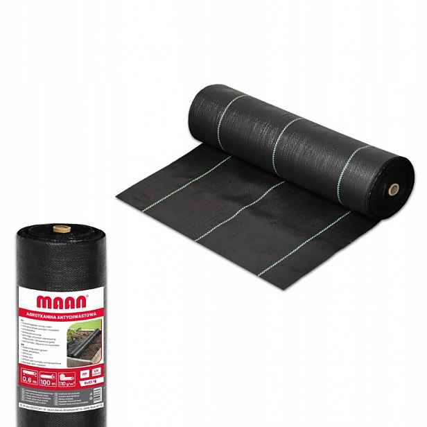 Agrotextilie agrotextilie 110 proti plevelu černá Uv role 0,6 x 100 m