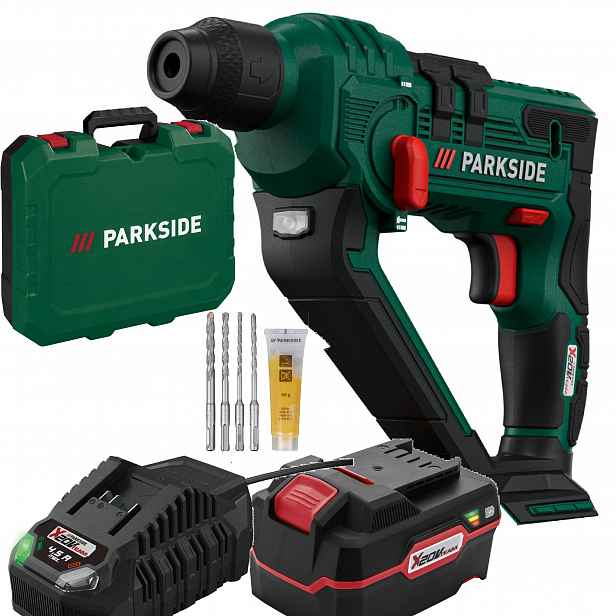 Příklepová vrtačka Parkside akumulátor 4Ah 20V vrtačka Pabh Udar Sds Plus