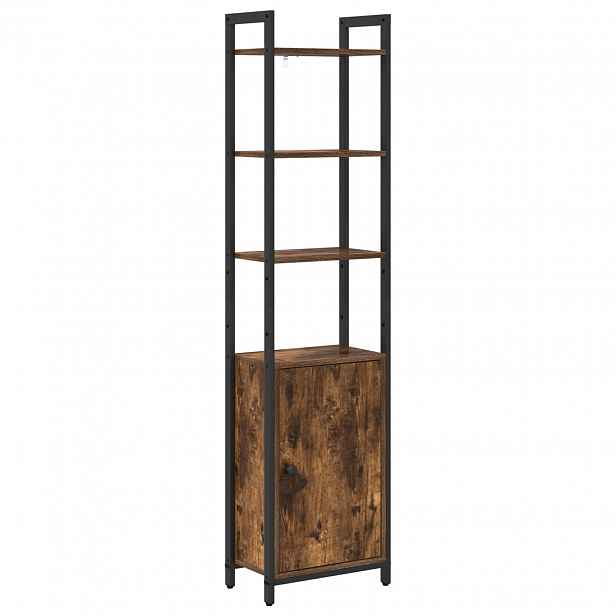 vidaXL Knihovna 6 úrovní 40 x 24 x 161 cm Kompozitní dřevo Kouřový dub