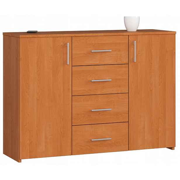 Komoda skříňka K45 110 cm 4 zásuvky olše Akd