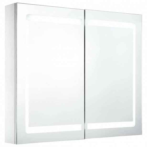 vidaXL LED koupelnová skříňka se zrcadlem 80 x 12,2 x 68 cm