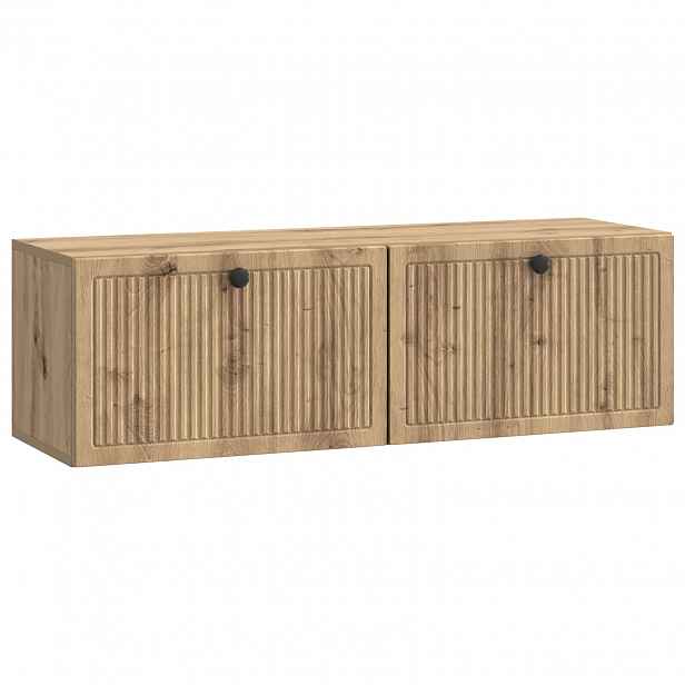vidaXL Nástěnná TV skříň 98 x 31 x 30 cm Dub artisan Kompozitní dřevo