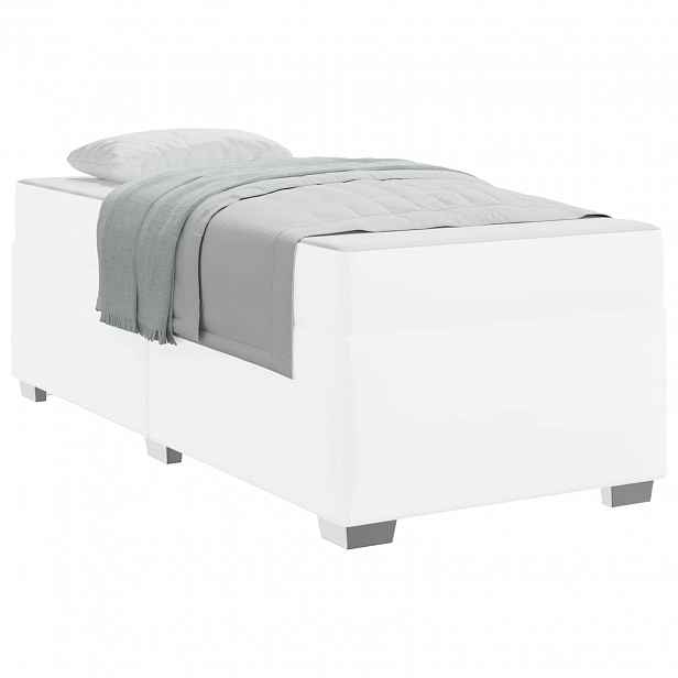 vidaXL Rám postele Bílá 90 x 190 cm PVC