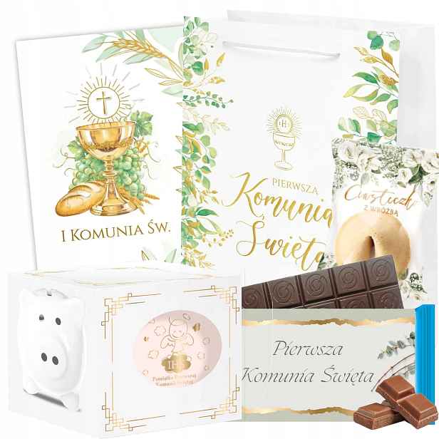 Dárek k prvnímu svatému přijímání Sada suvenýrů Pokladnička Dárek