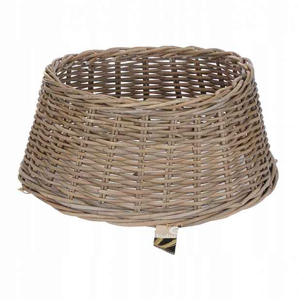 Kryt na stojan pod vánoční stromeček Boho Scandi Pletený dřevěný 40-60 cm Rattan