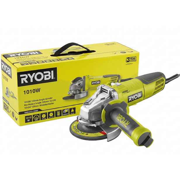Úhlová bruska 125mm síťová 1010W RAG1010-125SF Ryobi