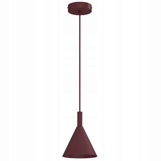Závěsná lampa bordó kužel 1xGU10 8W Luminex