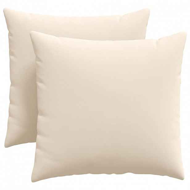 vidaXL Pohovkové polštáře 2 ks textil Béžová 45 x 45 cm
