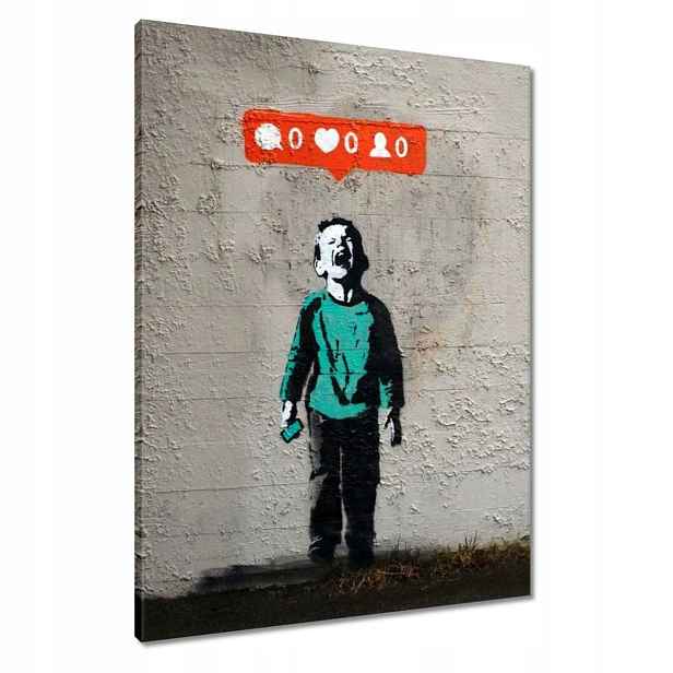 Obrazy 60x80 Banksy Zero like