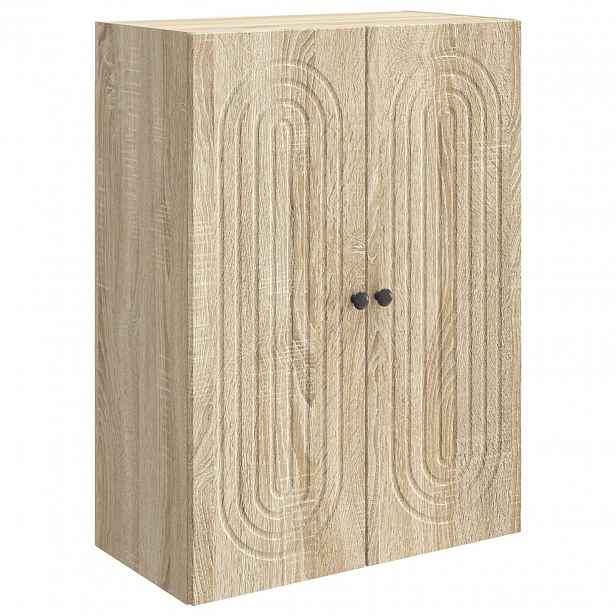 vidaXL Nástěnná skříň Dub sonoma 66 x 34,5 x 90 cm Kompozitní dřevo