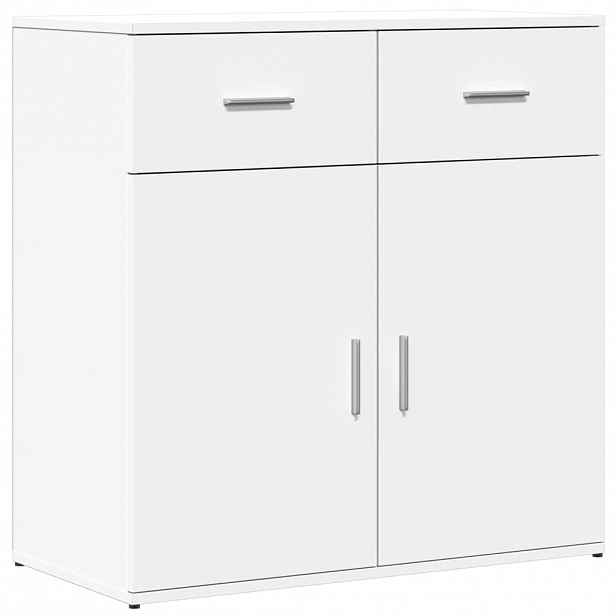 vidaXL Příborník bílý 79 x 38 x 80 cm kompozitní dřevo