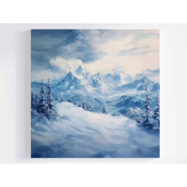 Obraz Na Plátně Canvas Krajina Vysoké Hory Zima Sníh 50x50