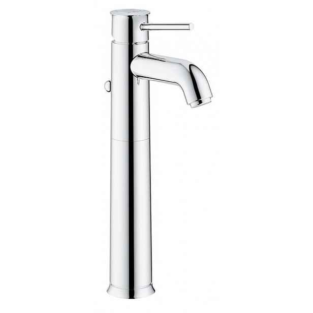 Vysoká umyvadlová baterie Grohe BauClassic s výpustí chrom 32868000