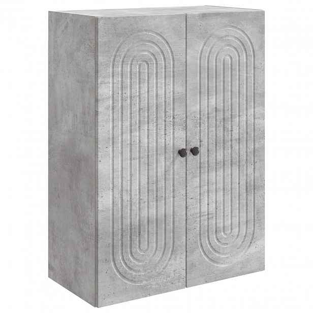 vidaXL Nástěnná skříň Betonově šedá 66 x 34,5 x 90 cm Kompozitní dřevo