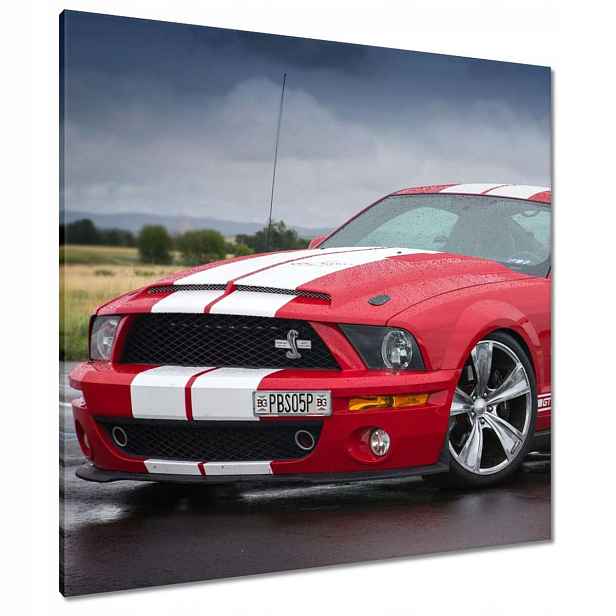 Obrazy 90x90 Červený Ford Mustang Usa