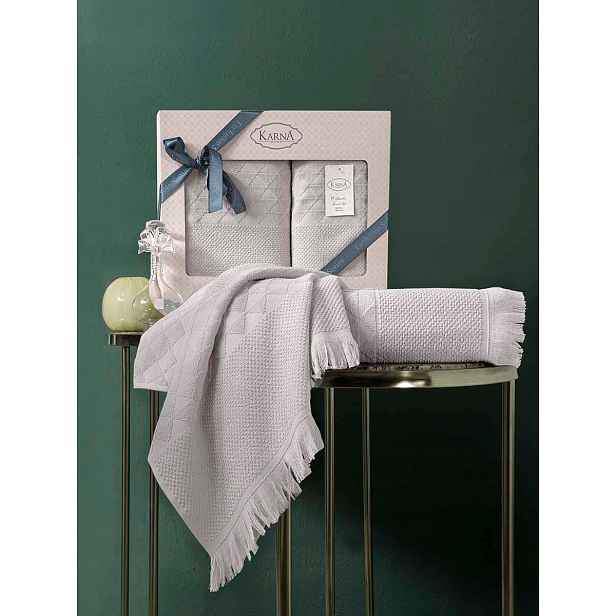 Bambusové ručníky Monard beige 50x90+70x140 ks