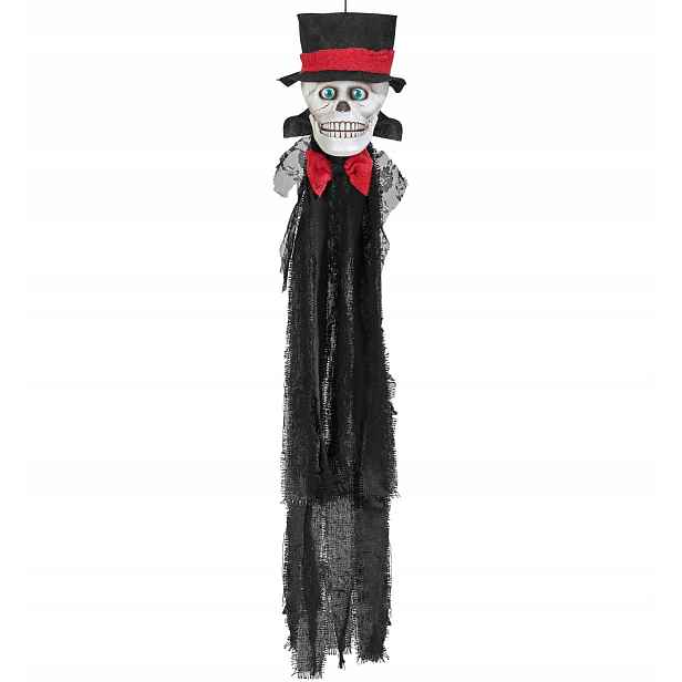 Interaktivní halloweenská dekorace, svítí, pohybuje se