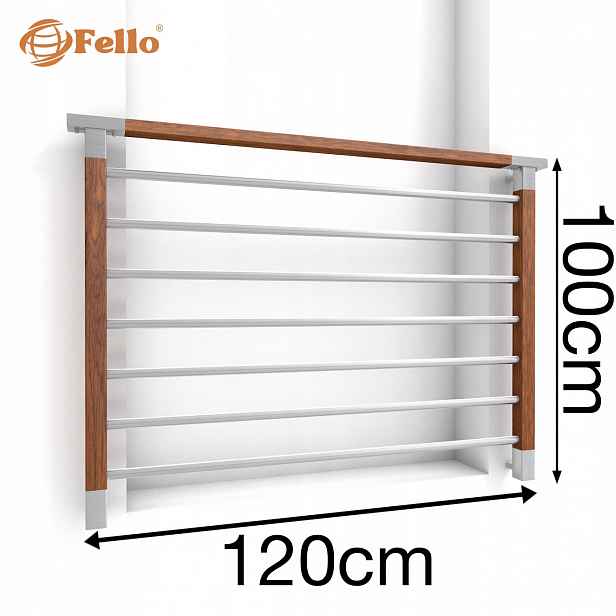 Standard Francouzský balkon 120 cm Balustrada Derwno
