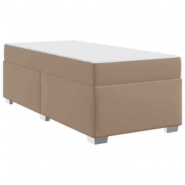 vidaXL Rám postele Cappuccino 90 x 200 cm PVC