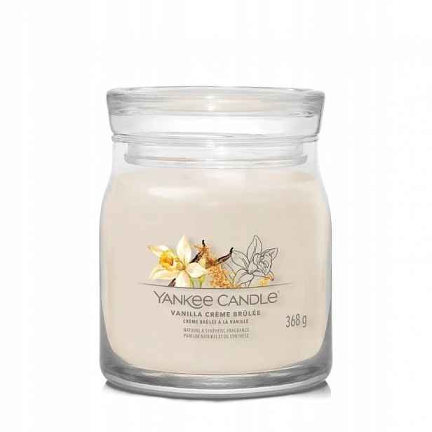 Yankee Candle Vanilla Creme Brulee sójová svíčka se dvěma knoty 368 g