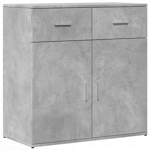vidaXL Příborník betonově šedý 79 x 38 x 80 cm kompozitní dřevo