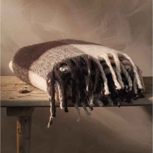 Deka Holmen polyester 127 cm x 152 cm hnědá