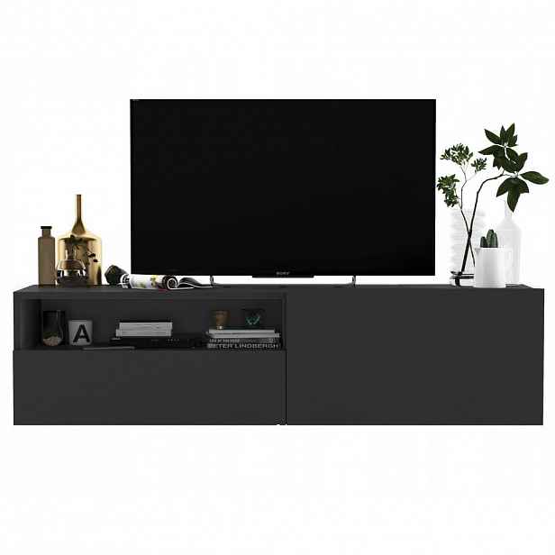 Meble Lindner TV stolek Enjoy Grafit mat 120 cm se zásuvkou