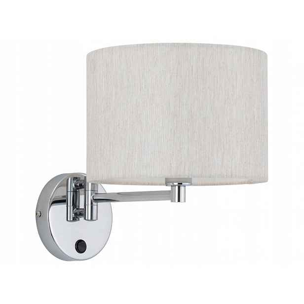 Nástěnná lampa Hotel Mood s vypínačem krémová 1xE14 Stylová Ložní Lampa