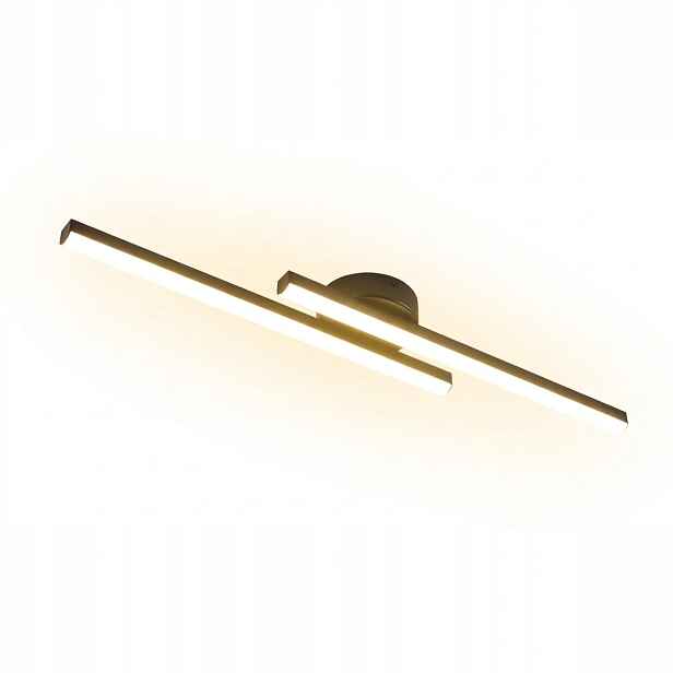 Stropní Led lampa Lustr černý moderní 60cm 3000K 17W do ložnice
