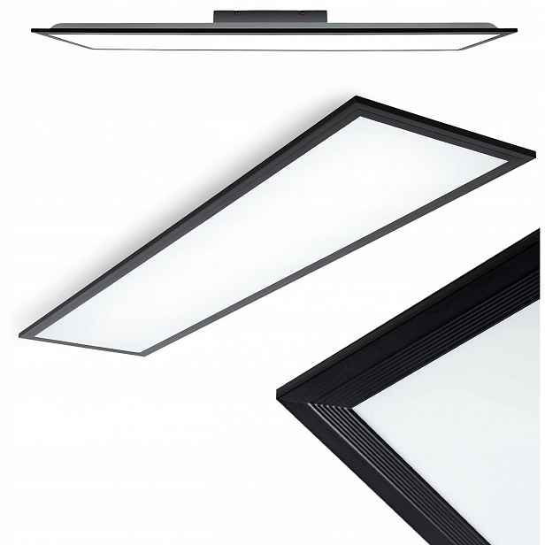 stropní svítidlo Led panel 100 cm 22 W neutrální černá kuchyně obývací pokoj kancelář