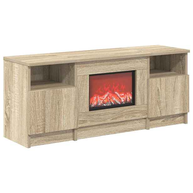 vidaXL Elektrický krb Sonoma 98 x 28,5 x 40,5 cm Kompozitní dřevo