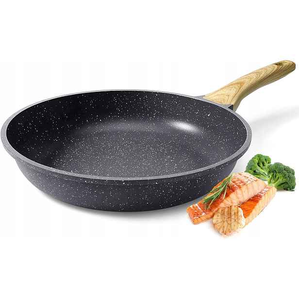 Nepřilnavá pánev 24 cm, s granitovým povrchem, pro indukci