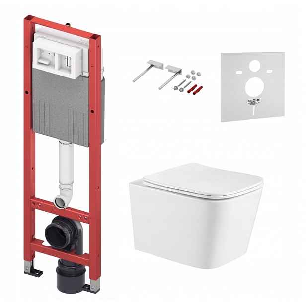 Podomítkový Wc set Stelaz Tece 320 mm Wc mísa Imprese Tornado