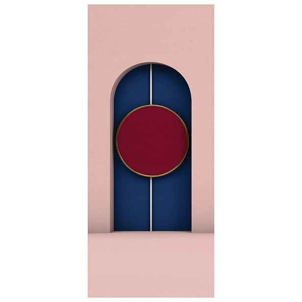 Samolepka Fototapeta Oblouk a geometrie Minimalismus Skandinávský styl 91x211