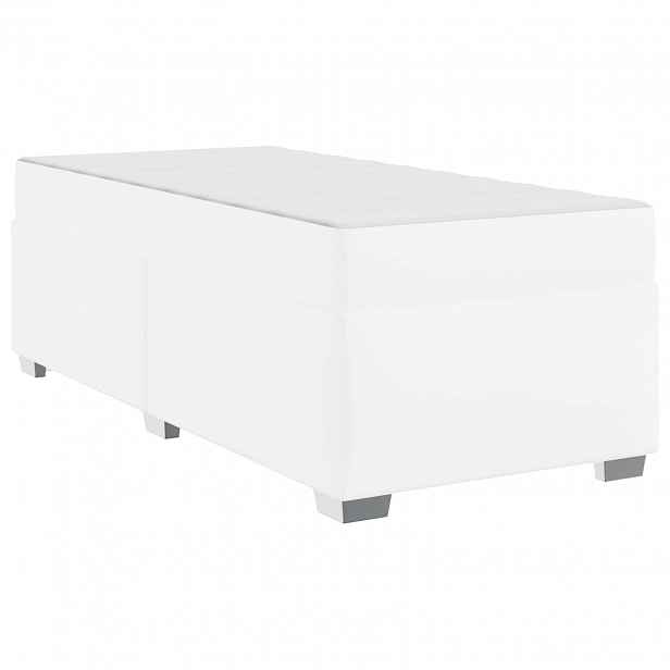vidaXL Rám postele Bílá 100 x 200 cm PVC