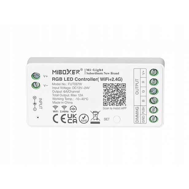 Wifi Bt zónový Ovladač Milight Led FUT037W Rgb