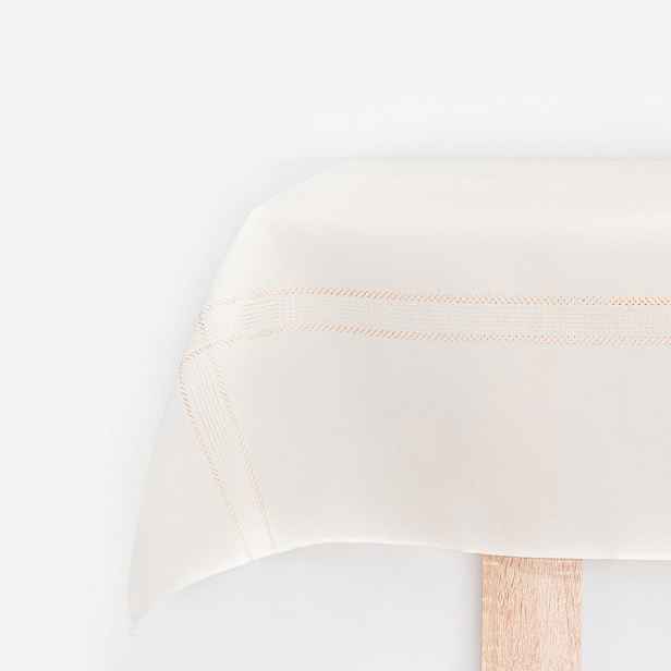 Moderní ubrus Katie 140x220 ivory zlatý