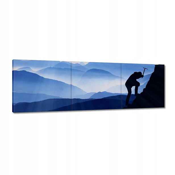 Obrazy 120x40 Vysokohorské lezení