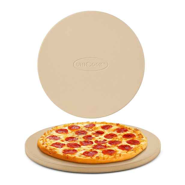 Unicook Kámen na pizzu Kordierit 38 cm 15 mm pro troubu na gril