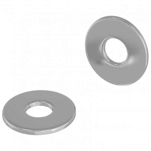 vidaXL Podložky 2 ks Stříbrná 12 x 12 x 1,2 cm Železo