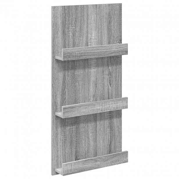 vidaXL Regál na časopisy Šedá Sonoma 51 x 11 x 102 cm Kompozitní dřevo