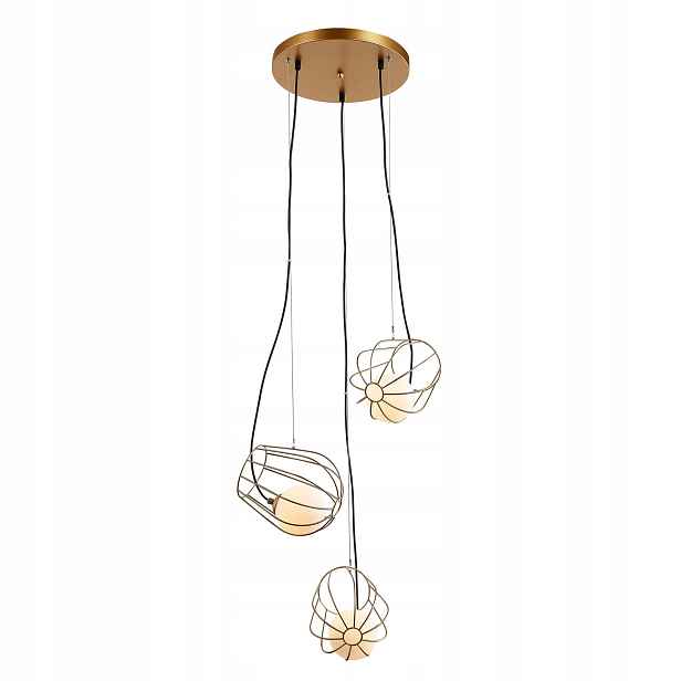 Závěsná lampa Italux Melisa Led moderní zlatá