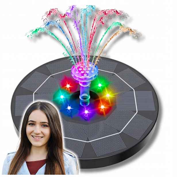 Fontána Do Jezírka Rgb Led S 6 Akumulátorovými Koncovkami