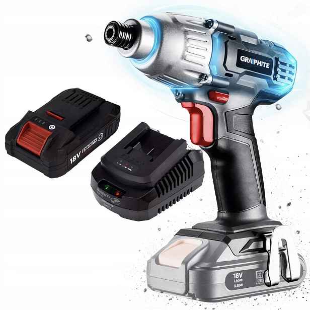 Graphite Šroubovák Akumulátor 2AH Energy+ 18V 58G012 Napájecí Adaptér Set