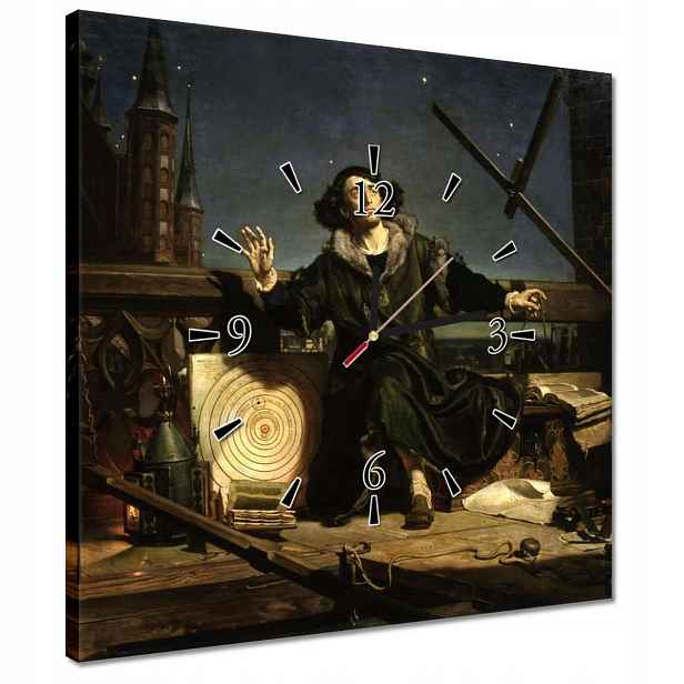Hodiny 40x40 Astronom Koperník Rozhovor