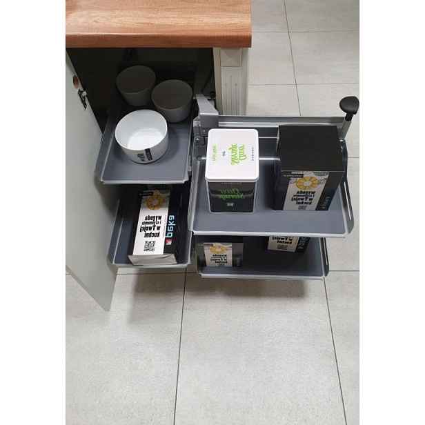 Peka 05.0451.KPL/S Magic Corner Comfort Libell 900/ 450/ pravý/ šedý