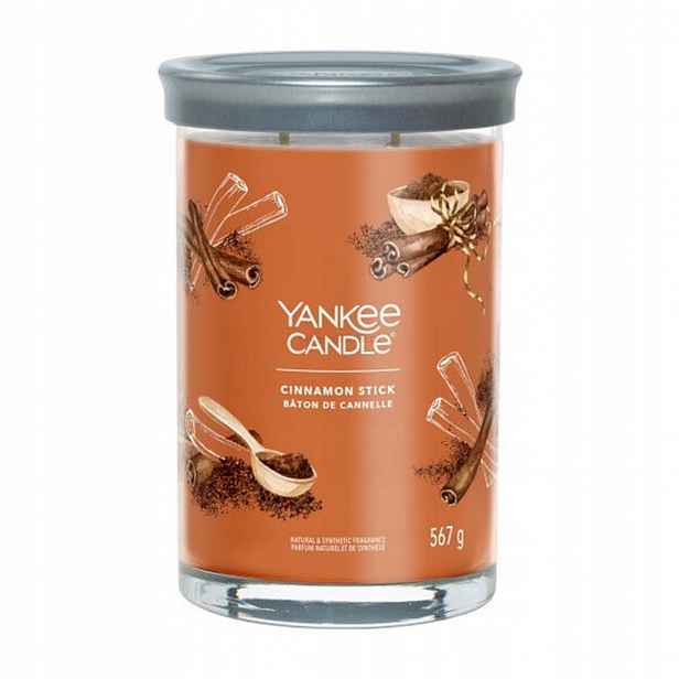 Yankee Candle Signature Cinnamon Stick Svíčka ve skle se 2 knoty