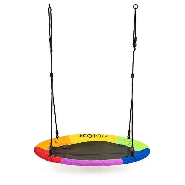 Zahradní houpačka houpací hnízdo 100 cm barevná Ecotoys Ecotoys