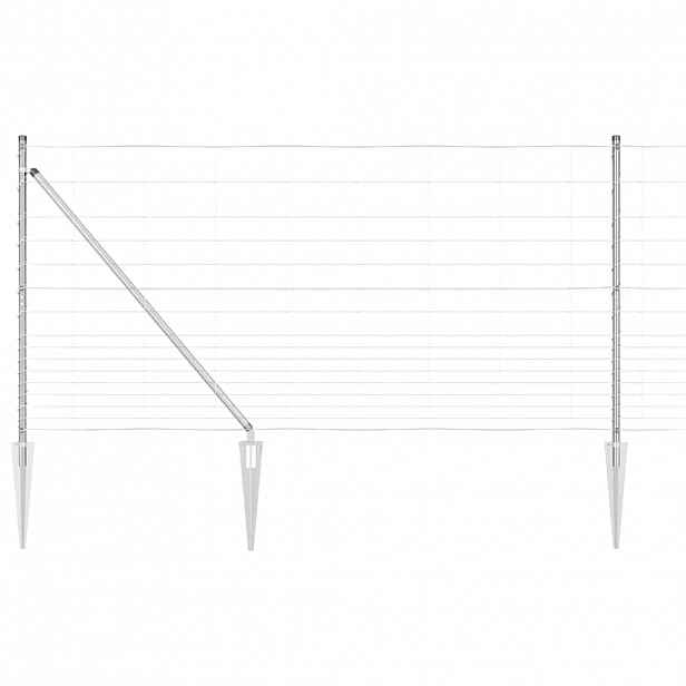 vidaXL Svařované drátěné ploty s hroty 50 x 1,2 m Pozinkovaná ocel